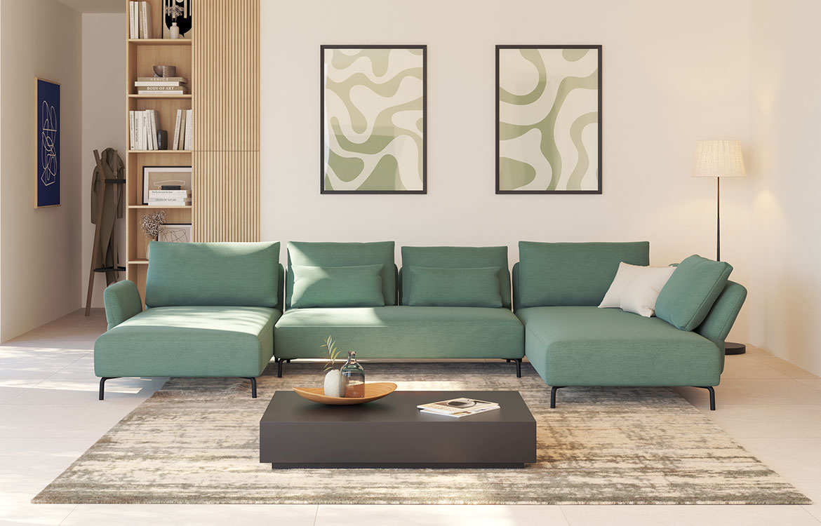 Mehka sedežna garnitura Motion udobna in mehka sedežna garnitura